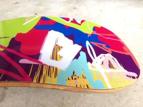 abstract art snowboard