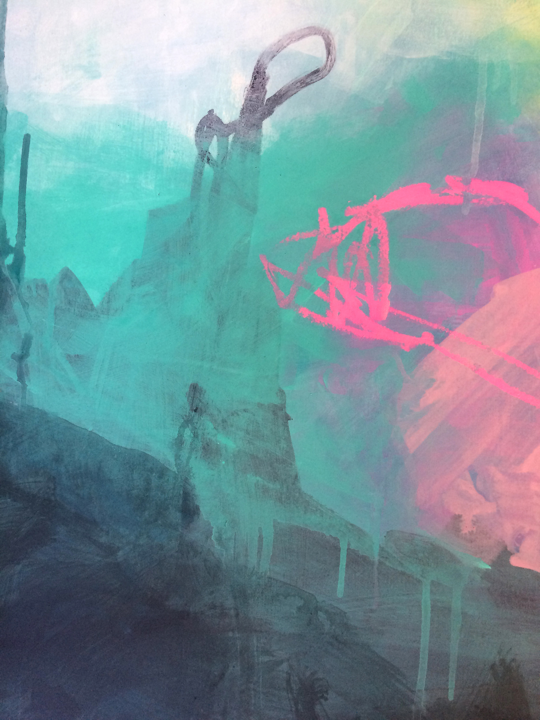 Modern contemporary painting - If I Could Be Somebody Else - Image 2