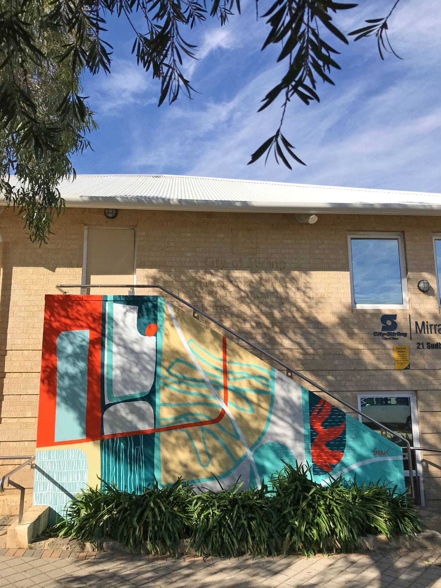 side Mirrabooka Community Hub Mural Project