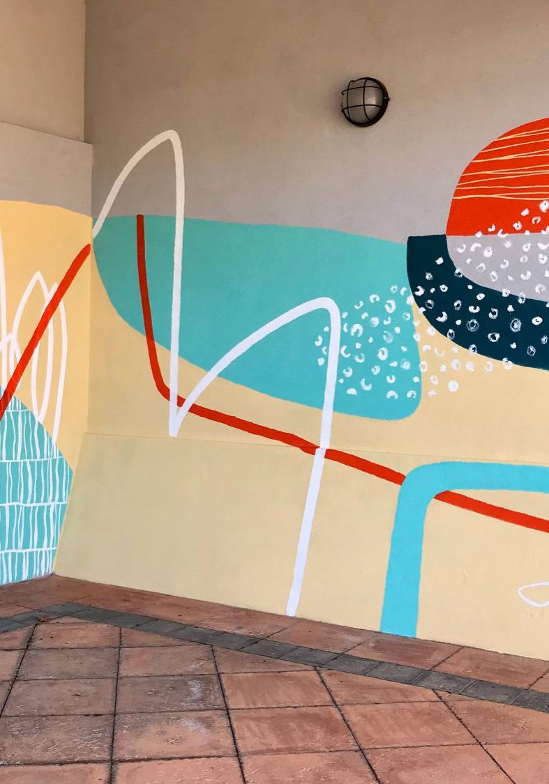 Rear-entrance-completed Mirrabooka Community Hub Mural Project
